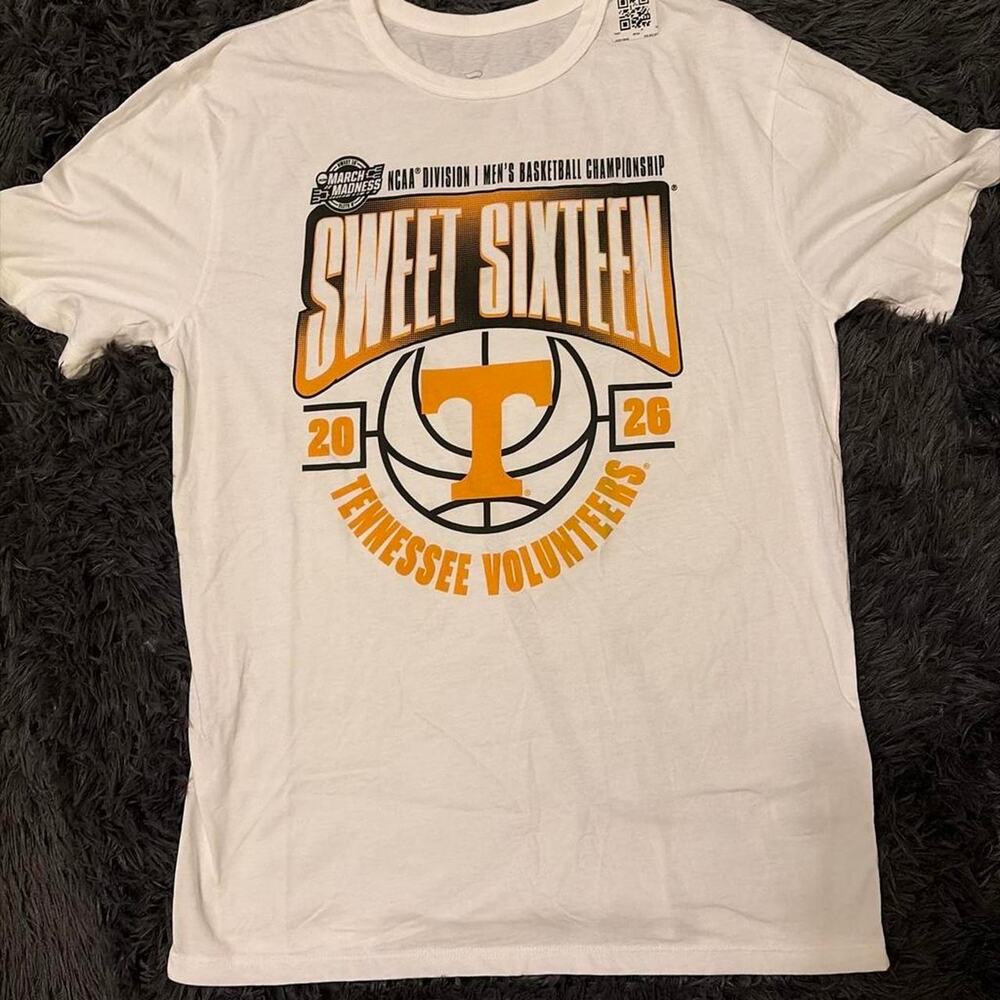 Tennessee volunteers white basketball tee